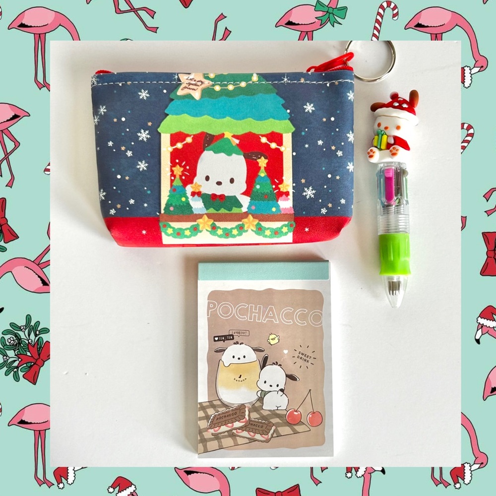 💙Pochacco Adorable Christmas Stocking Stuffer 3-Piece Mini Bundle